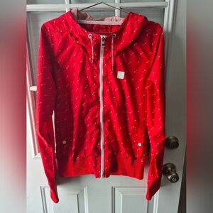 Bench Red Windbreaker Jacket with White Arrows